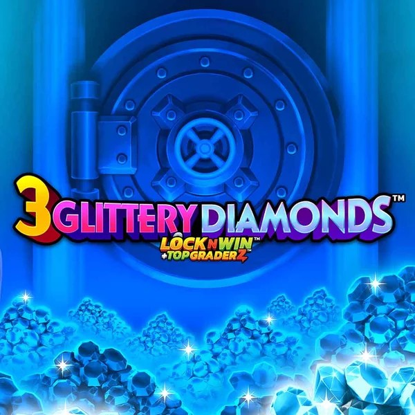 3 Glittery Diamonds logo by PearFiction Studios Sloterra Casino