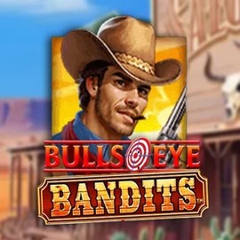 Bulls Eye Bandits slot logo by Origins at Sloterra Casino