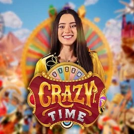 Logo of Crazy Time from Evolution at Sloterra Casino