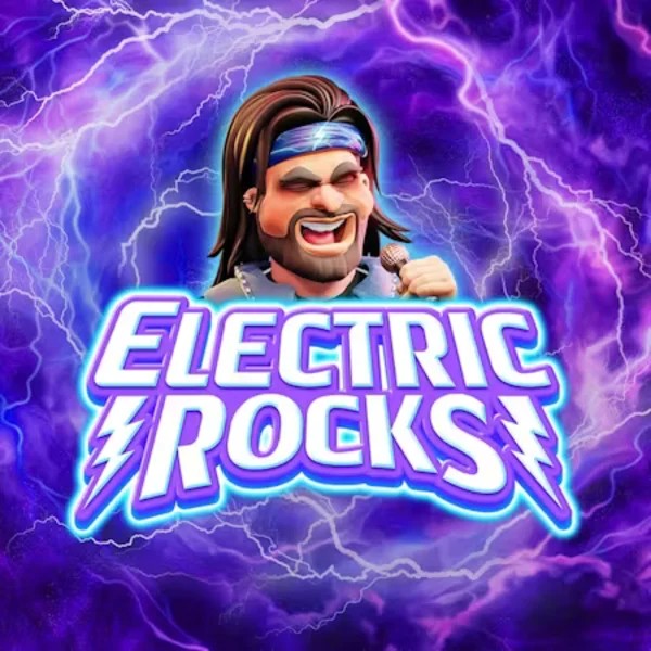 Electric Rocks slot logo by Inspired Gaming at Sloterra Casino