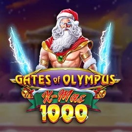 Gates of Olympus Xmas 1000 slot logo by Pragmatic Play at Sloterra Casino